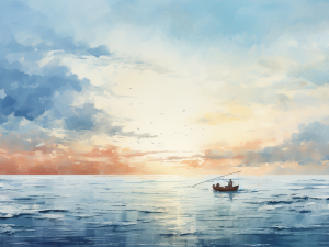 A Fishing Boat Lost In The Sea With Fisherman Artistic D3785aa0 4928 4151 Ae5f C4d4f7aec5d3